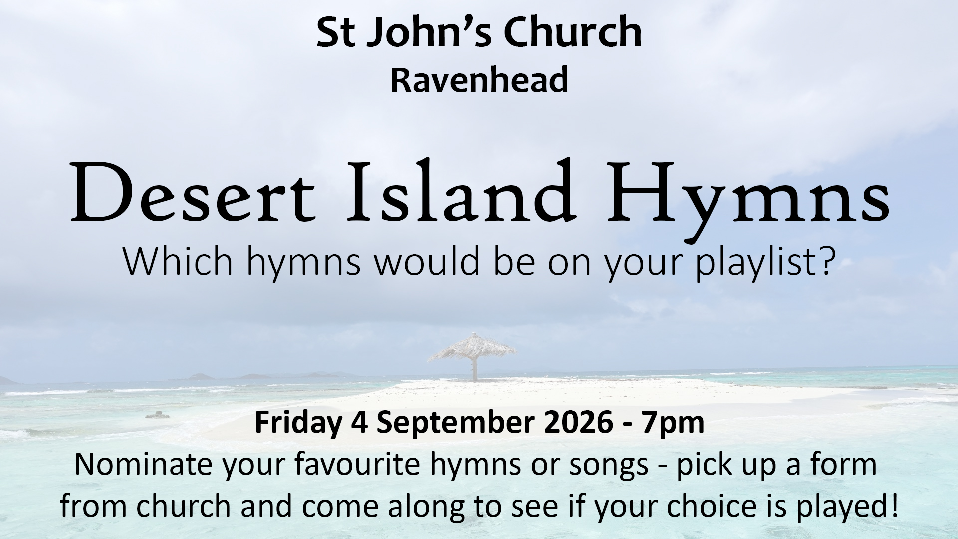 Banner for Desert Island Hymns